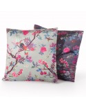 Poszewka velvet 45x45 Monos 1 ciemnofioletowa/różowa