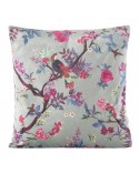Poszewka velvet 45x45 Monos 2 oliwkowa/fioletowa