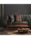 Poszewka velvet 40x40 Pola czarna/ruda
