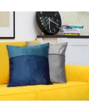 Poszewka velvet 45x45 Rosan stalowa