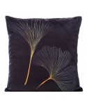 Poszewka velvet 45x45 Vanesa granatowa/beżowa