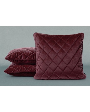 Poszewka 45x45 Velvet 27D bordowa