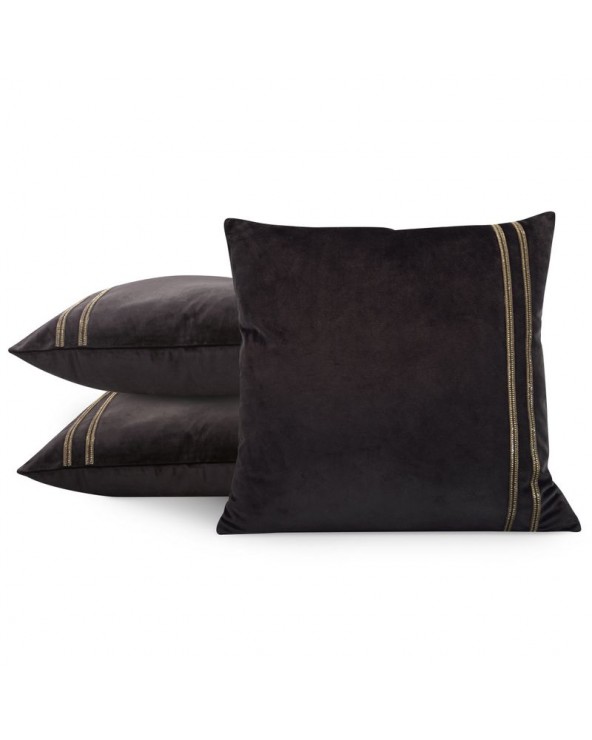 Poszewka 45x45 Velvet 31A czarna