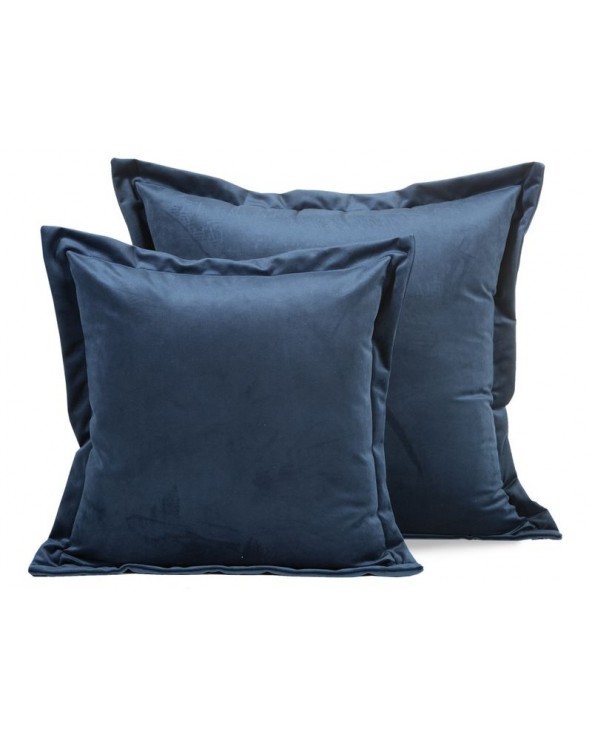 Poszewka velvet 45x45 Villa granatowa