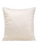 Poszewka velvet 40x40 Agnes kremowa