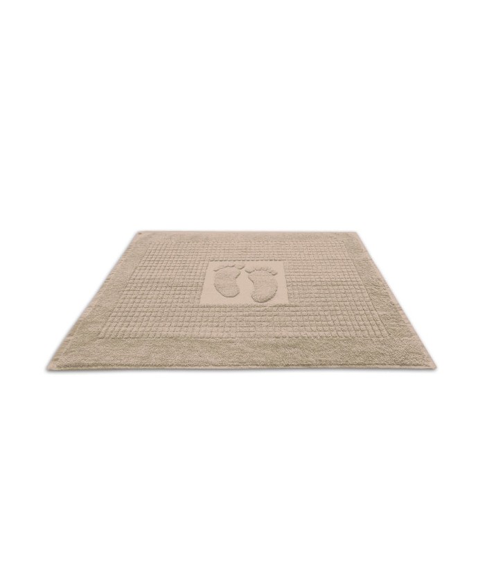 Dywanik łazienkowy bawełna 50x70 stopki beż