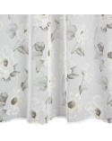 Firana 140x250 Bessy biała/oliwkowa z przelotkami