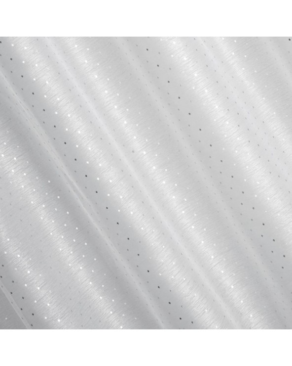 Firana 400x250 Sibel biała/srebrna