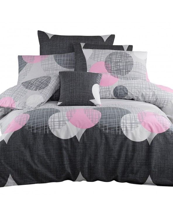 Pościel bawełna 160x200 + 2x70x80 Jadore Pink Exclusive