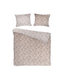 Pościel bawełna 200x220 + 2x70x80 Spring Light Brown Jaquard