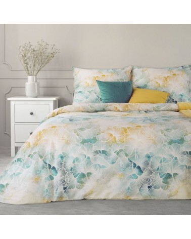 Pościel satyna bawełniana 160x200 + 2x70x80 Ginko 4