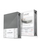 Prześcieradło jersey z elastanem 180x200 z gumką szare