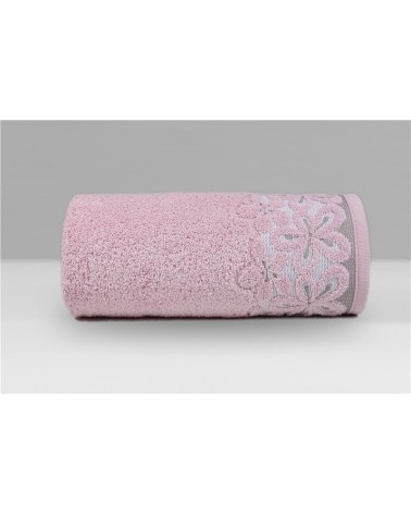 Ręcznik mikrobawełna 30x50 Bella różany