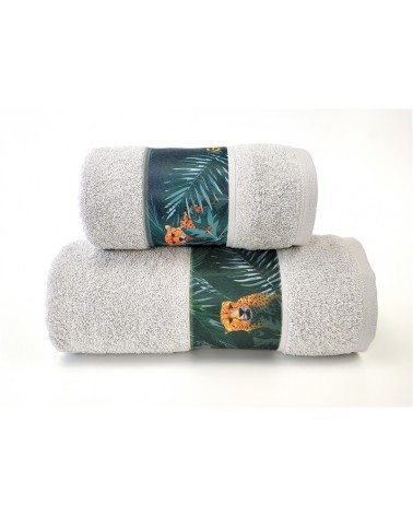 Ręcznik bawełna 70x140 Gepard popielaty