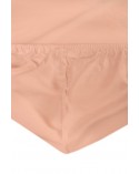 Prześcieradło jersey z lycrą 160x200 z gumką cappuccino
