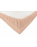 Prześcieradło jersey z lycrą 160x200 z gumką cappuccino