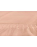 Prześcieradło jersey z lycrą 160x200 z gumką cappuccino