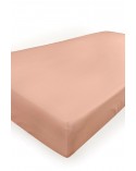 Prześcieradło jersey z lycrą 160x200 z gumką cappuccino