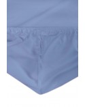 Prześcieradło jersey z lycrą 160x200 z gumką niebieskie
