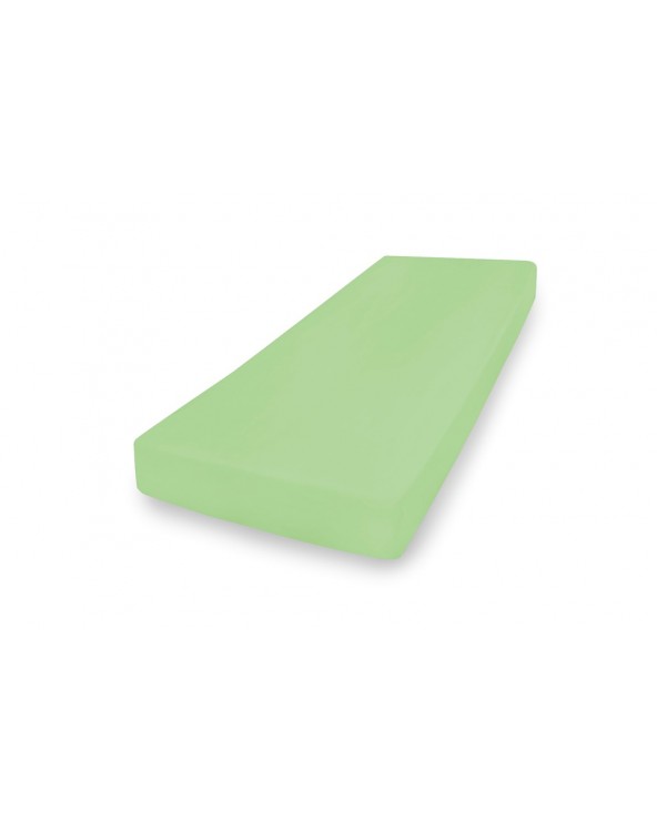 Prześcieradło bawełna jersey 200x220 z gumką limonkowe Matex