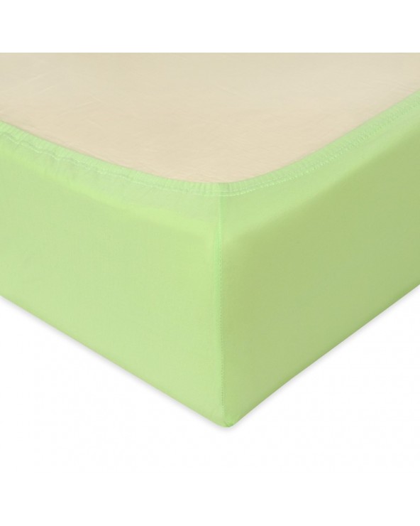 Prześcieradło bawełna jersey 200x220 z gumką limonkowe Matex