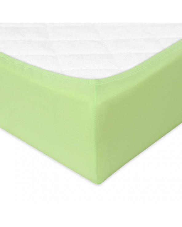 Prześcieradło bawełna jersey 200x220 z gumką limonkowe Matex