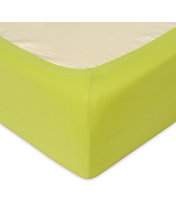 Prześcieradło bawełna jersey 200x220 z gumką oliwkowe Matex