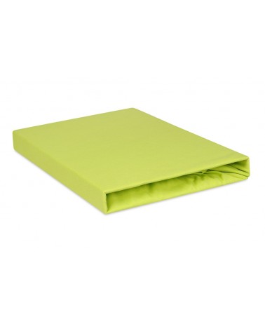 Prześcieradło bawełna jersey 200x220 z gumką oliwkowe Matex