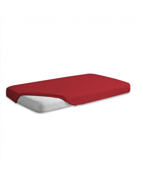 Prześcieradło bawełna jersey 160x200x20 z gumką bordowe Matex Prześcieradło bawełna jersey 160x200 z gumką bordowe Matex