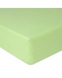 Prześcieradło bawełna jersey 120x200 z gumką limonkowe Matex