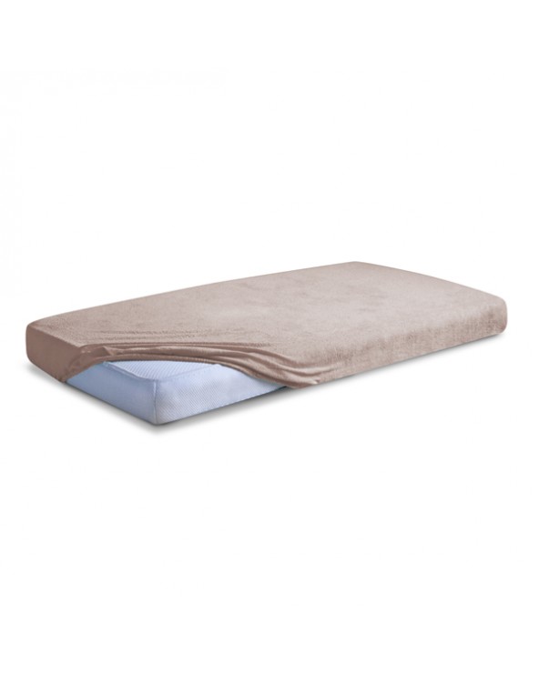 Prześcieradło frotte 60x120x10 z gumką beżowe Premium BabyMatex Prześcieradło frotte 60x120 z gumką beżowe Premium Matex