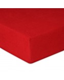 Prześcieradło frotte 200x220 z gumką czerwone Premium Matex