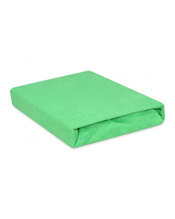 Prześcieradło frotte 200x220 z gumką zielone Premium Matex