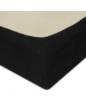 Prześcieradło frotte 180x200 z gumką czarne Premium Matex