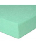 Prześcieradło frotte 180x200 z gumką miętowe Premium Matex