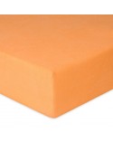 Prześcieradło frotte 160x200 z gumką pomarańczowe Premium Matex