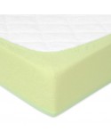 Prześcieradło frotte 140x200 z gumką limonkowe Premium Matex