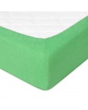 Prześcieradło frotte 120x200 z gumką zielone Premium Matex