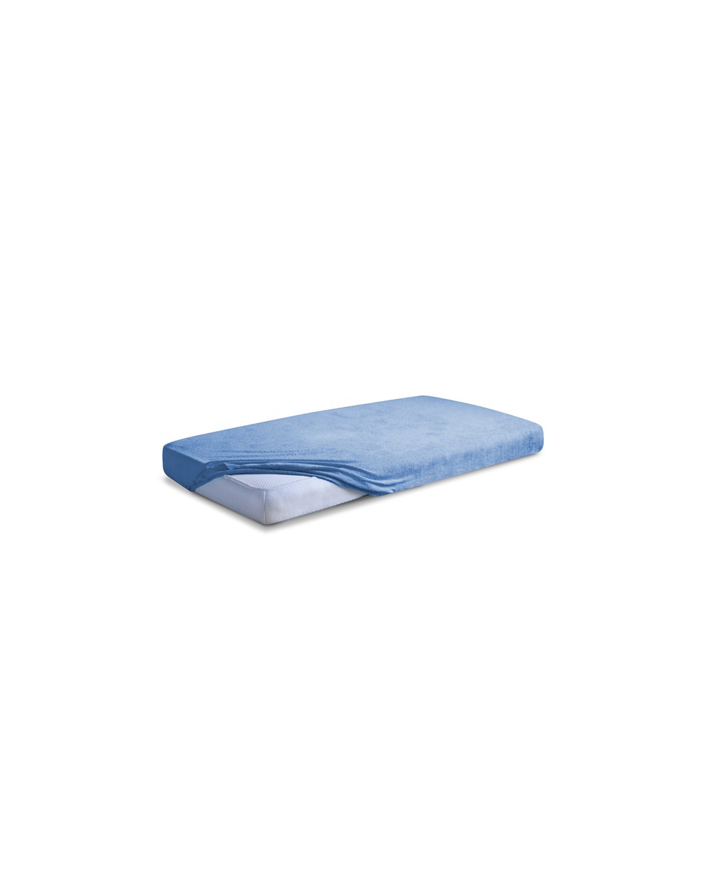 Prześcieradło frotte 60x120 z gumką niebieskie Classic Matex