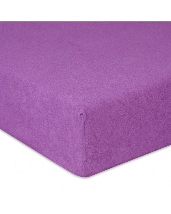 Prześcieradło frotte 160x200 z gumką lawendowe Classic Matex