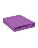 Prześcieradło frotte 160x200 z gumką lawendowe Classic Matex