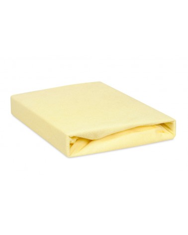 Prześcieradło nieprzemakalne frotte 90x200x20 z gumką kremowe MATEX