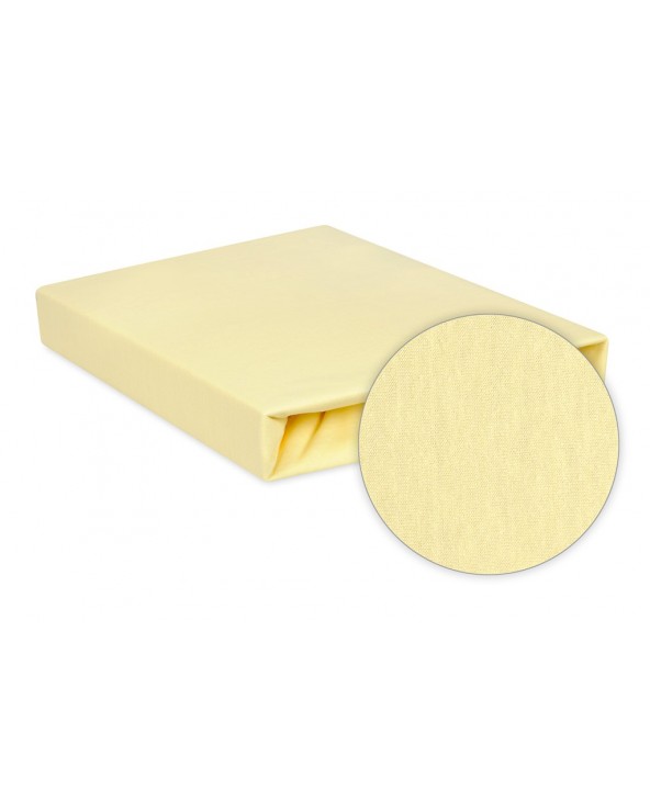 Prześcieradło nieprzemakalne jersey 90x200x20 z gumką kremowe MATEX