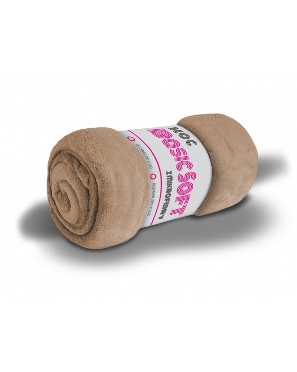 Koc mikrofibra Basic Soft 150x200 beżowy Darymex Koc mikrofibra Basic Soft 150x200 beżowy