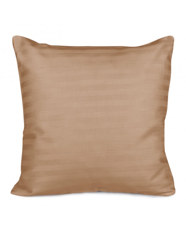 Poszewka satyna bawełniana 40x40 Cizgili cinnamon