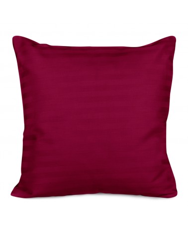 Poszewka satyna bawełniana 40x40 Cizgili claret