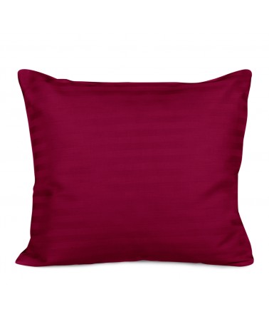 Poszewka satyna bawełniana 70x80 Cizgili claret