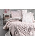 Pościel bawełniana 200x220 + 2x70x80 Almina Pink Exclusive