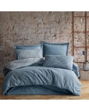 Pościel bawełna 200x220 + 2x70x80 Hannah Blue Jaquard