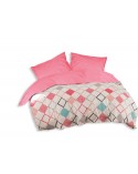 Pościel bawełniana 200x220 + 2x70x80 Sion Fuchsia Exclusive
